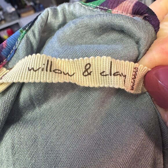 Willow & Clay Floral Size S Spaghetti Strap Dress Polyester & Rayon Blend - Picture 3 of 11